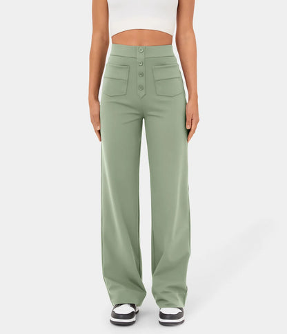 High Waisted Casual Pants