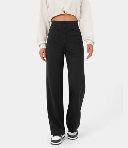 High Waisted Casual Pants