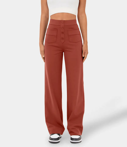 High Waisted Casual Pants