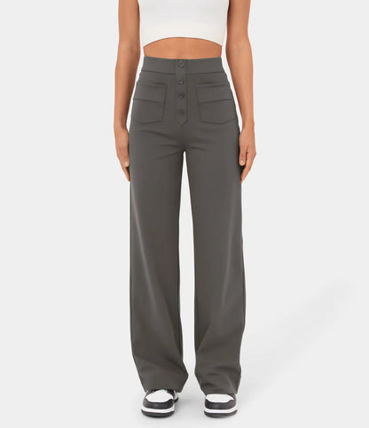 High Waisted Casual Pants