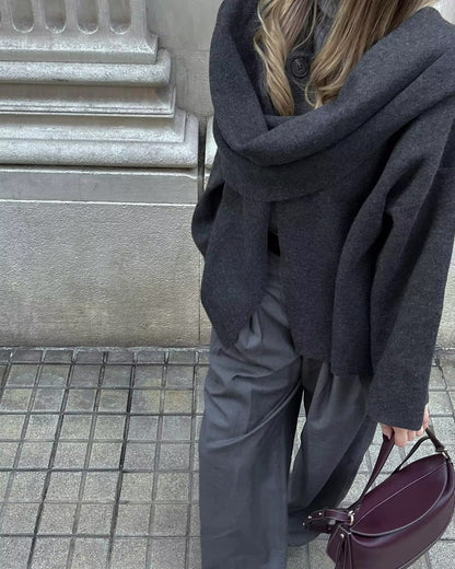 Classy Scarf Jacket