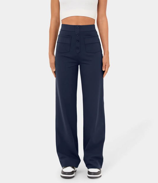 High Waisted Casual Pants