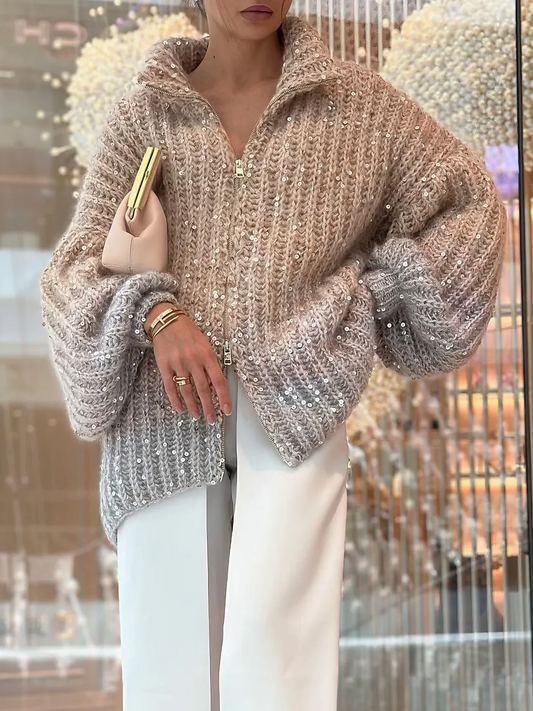 Cozy Glow Sequin Cardigan