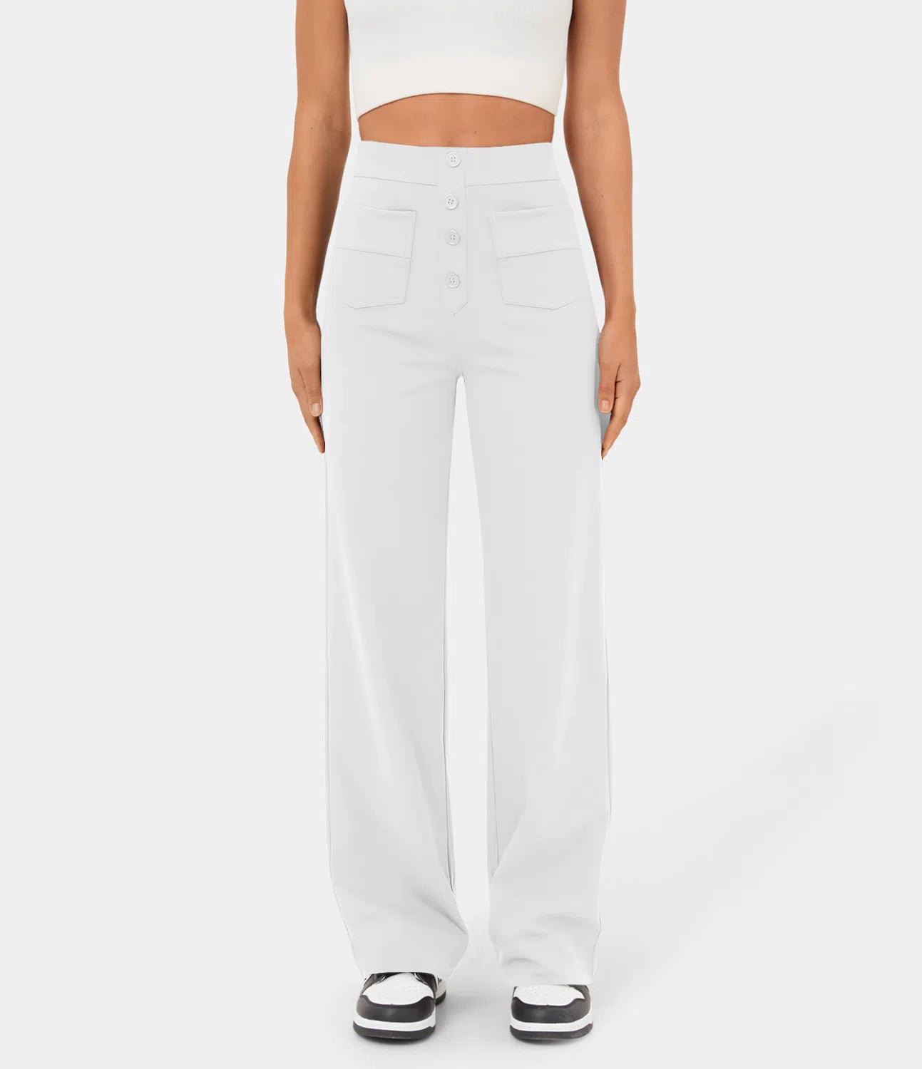 High Waisted Casual Pants