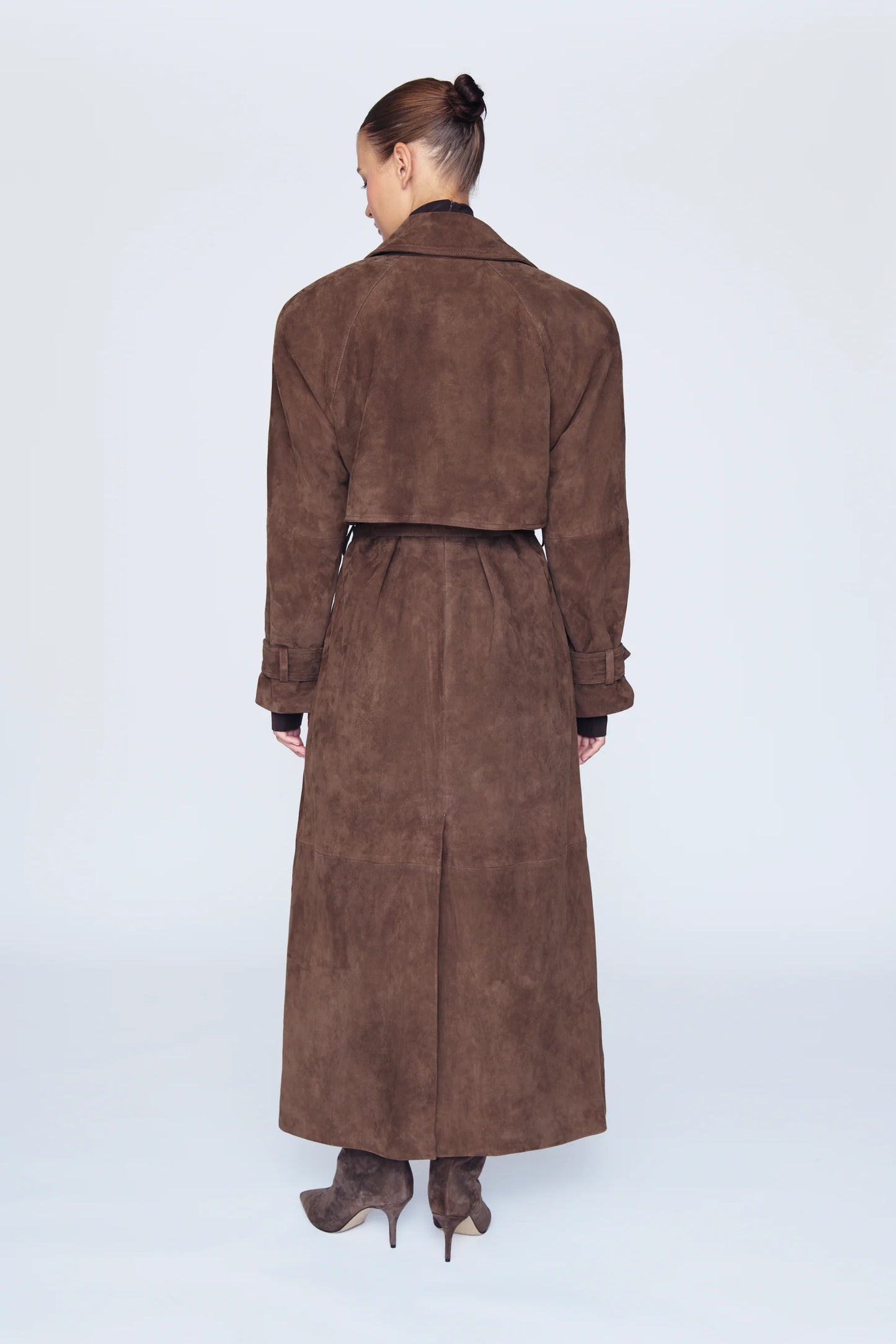 Suede Trench Coat